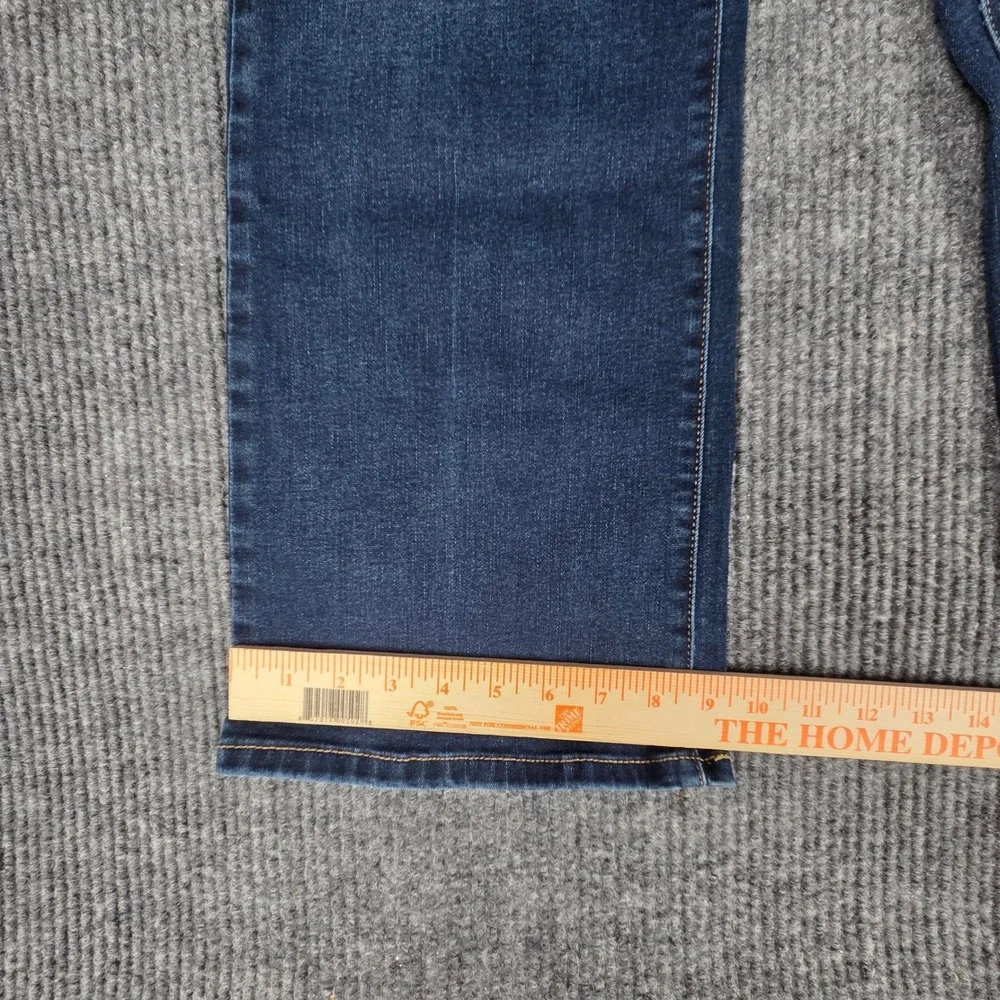 Levi Strauss Co Womens Bootcut Jeans Dark Wash Size 14 Short Medium - Picture 5 of 8